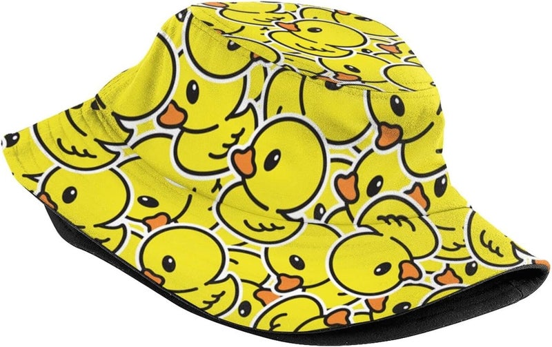 TUSBUIR Funny Duck Bucket Hat Fisherman Hat Beach Travel Sun Hat Outdoor Cap for Unisex Men Women - Image 2